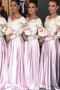 Παράνυμφος φορέματα Φυσικό Άνοιξη Χάντρες Φερμουάρ επάνω Επίσημη Βαθιά v-λαιμός - Σελίδα 1