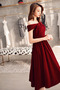 Βραδινά φορέματα Μέχρι το Γόνατο Κοντομάνικο Φυσικό Ντραπέ Οι πτυχωμένες μπούστο - Σελίδα 3