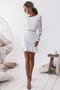 Κόσμημα εξώπλατο Έτος 2019 Μακρύ Μανίκι Κοντομάνικο Κοκτέιλ φορέματα - Σελίδα 1
