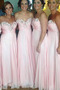 Παράνυμφος φορέματα Μακρύ Στράπλες Φερμουάρ επάνω Επίσημη Άνοιξη Χάντρες - Σελίδα 1