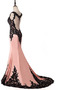 Βραδινά φορέματα Φερμουάρ επάνω Δαντέλα επικάλυψης Σατέν Επίσημη Φυσικό - Σελίδα 8