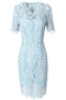 Βραδινά φορέματα Μέχρι το Γόνατο Κοντομάνικο Λαιμόκοψη V Φυσικό Χάντρες - Σελίδα 9