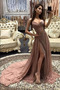 Βραδινά φορέματα Σέξι Σιφόν Μηρό-υψηλές σχισμή Φυσικό Φερμουάρ επάνω - Σελίδα 1