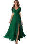 Βραδινά φορέματα Άνοιξη Έτος 2023 Φυσικό Κοντομάνικο Σιφόν Κομψό & Πολυτελές - Σελίδα 10