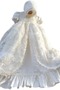Πριγκίπισσα Δαντέλα Υψηλός λαιμός Μέση αυτοκρατορία Φόρεμα Βάπτισης - Σελίδα 1