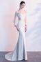 Βραδινά φορέματα Χάντρες Μακρύ Μανίκι Έτος 2019 Ψευδαίσθηση Κόσμημα τονισμένο μπούστο - Σελίδα 10