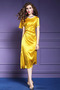 Έτος 2019 Ελαστικό σατέν Μικρό Φυσικό Κοντομάνικο Κοκτέιλ φορέματα - Σελίδα 3