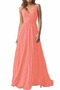 Βραδινά φορέματα Σιφόν Κομψό & Πολυτελές Αμάνικο Βαθιά v-λαιμός Έτος 2023 - Σελίδα 17