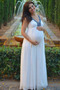 Βραδινά φορέματα Εγκυμοσύνη σικ & σύγχρονος Ντραπέ Φθινόπωρο Λαιμόκοψη V - Σελίδα 1