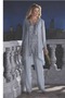 Κοντομάνικο Πέταλο λαιμό Μέχρι τον αστράγαλο Παντελόνι κοστούμι φόρεμα - Σελίδα 1