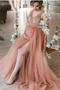 Βραδινά φορέματα Άνοιξη Έτος 2021 Τούλι Φερμουάρ επάνω Βαθιά v-λαιμός - Σελίδα 1