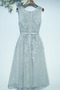Παράνυμφος φορέματα Αμάνικο Δαντέλα επικάλυψης Μέχρι το Γόνατο Ανάποδο Τρίγωνο - Σελίδα 2