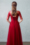 Κόσμημα Ψευδαίσθηση Κοντομάνικο Δαντέλα επικάλυψης Παράνυμφος φορέματα - Σελίδα 2