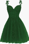 Κοκτέιλ φορέματα Φερμουάρ επάνω Φθινόπωρο Κομψό & Πολυτελές Αχλάδι Δαντέλα - Σελίδα 9