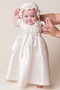 Σατέν Επίσημη Κοντομάνικο Πλισέ Πριγκίπισσα Φόρεμα Βάπτισης - Σελίδα 3