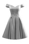 Κοκτέιλ φορέματα Μέχρι το Γόνατο Προσαρμοσμένες μανίκια Έτος 2023 Διακοσμημένες με χάντρες ζώνη - Σελίδα 11