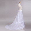 Μακρύ Νυφικό φόρεμα Δύο στεφάνια Καταληκτικά Μεσοφόρι γάμου