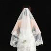 Γάμος πέπλο κομψό σύντομο πέπλο πραγματική φωτογραφία πέπλο ένα στρώμα από λευκό ελεφαντόδοντο νυφικό πέπλο