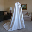 Σάλι νύφης 200cm Παντός γάμου σάλι με κουκούλα λευκό