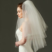 Γαμήλιο φόρεμα απλό πέπλο σκληρό καπάκι από καουτσούκ κοντό πέπλο