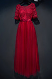 Παράνυμφος φορέματα Δαντέλα Ψευδαίσθηση Κομψό & Πολυτελές Καλοκαίρι Γραμμή Α