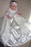 Φόρεμα Βάπτισης Υψηλή καλύπτονται Γραμμή Α Κόσμημα Δαντέλα Κομψό & Πολυτελές