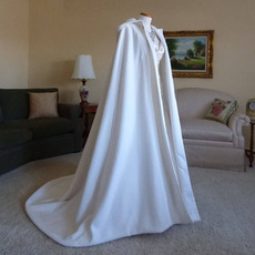 Σάλι νύφης 200cm Παντός γάμου σάλι με κουκούλα λευκό