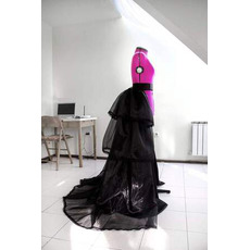 Αποσπώμενη φούστα Φούστα Organza Μαύρο φόρεμα μπάλας Φούστα με στρώσεις Επίσημη φούστα Νυφική φούστα προσαρμοσμένου μεγέθους