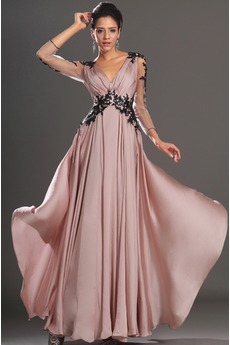 Πολυτελές 3 Καλοκαίρι ροζ μαργαριτάρι Φερμουάρ επάνω Βραδινά φορέματα