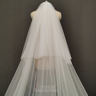 Λευκό Exquisite Lace Veil Cathedral Sequin Veil Stereo Lace Νυφικό Πέπλο - Σελίδα 4