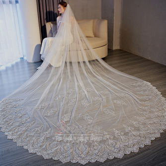 Tailing Veil Lace Applique Veil Studio Photography Veil Αξεσουάρ γάμου - Σελίδα 3