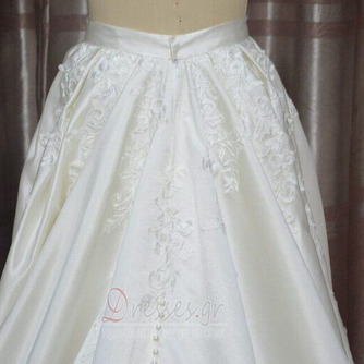 Σατέν απλικέ φούστα Νυφικό αφαιρούμενη φούστα Αποσπώμενο τρένο αξεσουάρ γάμου προσαρμοσμένο μέγεθος - Σελίδα 2