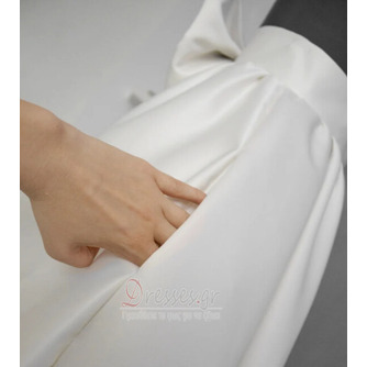 με μεγάλο φιόγκο Νυφική φούστα νυφική σατέν φούστα Νυφικό ξεχωριστό Custom φούστα - Σελίδα 5