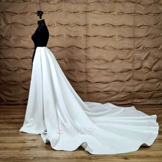 Αποσπώμενη γαμήλια σατέν φούστα αφαιρούμενο φόρεμα τρενάκι σατέν παντελόνι - Σελίδα 5