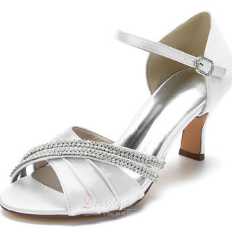 Σατέν πεταλούδα γαμήλια παπούτσια με κοίλο στιλέτο ψηλά τακούνια πράσινα παπούτσια παράνυμφων - Σελίδα 1