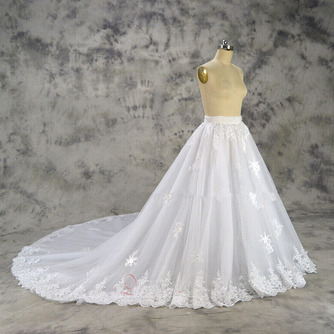 αφαιρούμενη πριγκίπισσα μεγάλο τρένο νυφικό φούστα δαντέλα αφαιρούμενη φούστα αξεσουάρ γάμου προσαρμοσμένου μεγέθους - Σελίδα 2