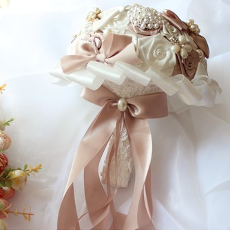 γαμήλιο θέμα ανθοδέσμη της νύφης δημιουργική κορδέλα ανθοδέσμη στο χέρι - Σελίδα 4