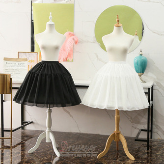 Νυφικό κοντό Crinoline, Κοντό εσώρουχο με φόρεμα χορού Cosplay, φουσκωτή φούστα, σιφόν κοριτσιού Lolita Petticoat 55cm - Σελίδα 1