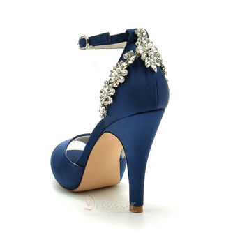 Stiletto Heel Ultra High Heel Peep Toe με λουράκι στον αστράγαλο Νυφικές ψηλοτάκουνες γόβες - Σελίδα 2