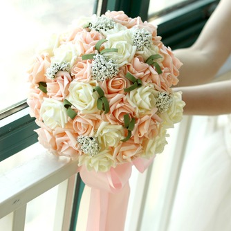 30 λουλούδι μπουκέτο Νύφη εκμετάλλευση σαμπάνιας αυξήθηκε προσομοίωση λουλούδι γάμο παράνυμφος - Σελίδα 1