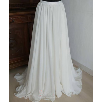 Φούστα σιφόν με σκίσιμο μπροστά Αποσπώμενη νυφική φούστα Νυφική φούστα - Σελίδα 2