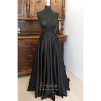 Αποσπώμενη νυφική φούστα Μαύρη μακριά φούστα με τσέπες Προσαρμοσμένη νυφική φούστα - Σελίδα 3