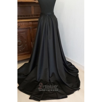 Αποσπώμενη νυφική φούστα Μαύρη μακριά φούστα με τσέπες Προσαρμοσμένη νυφική φούστα - Σελίδα 2
