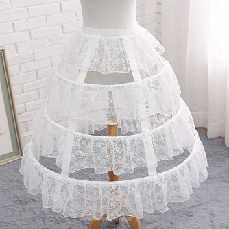 Μεσοφόρι με λευκή δαντέλα, κάτω φούστα με ρυθμιζόμενο μήκος, φόρεμα για πάρτι Cosplay, μεσοφόρι Lolita - Σελίδα 2