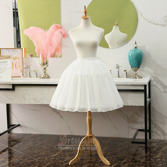 Νυφικό κοντό Crinoline, Κοντό εσώρουχο με φόρεμα χορού Cosplay, φουσκωτή φούστα, σιφόν κοριτσιού Lolita Petticoat 55cm - Σελίδα 2