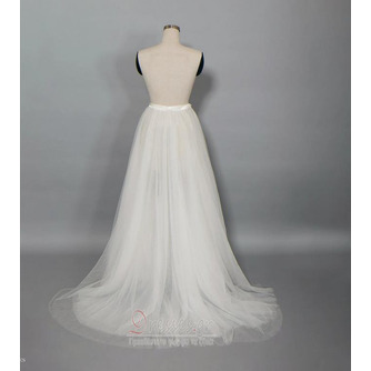 4 στρώσεις τούλινη φούστα Αποσπώμενο τούλι τρενάκι αποσπώμενο Νυφικό παντελόνι Αποσπώμενη φούστα γάμου - Σελίδα 2