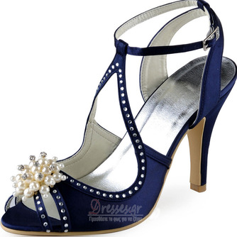 Γαμήλια παπούτσια στιλέτο στρας σανδάλια νυφικά παπούτσια πριγκίπισσα μεταξωτά γαμήλια παπούτσια - Σελίδα 2