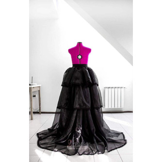 Αποσπώμενη φούστα Φούστα Organza Μαύρο φόρεμα μπάλας Φούστα με στρώσεις Επίσημη φούστα Νυφική φούστα προσαρμοσμένου μεγέθους - Σελίδα 2