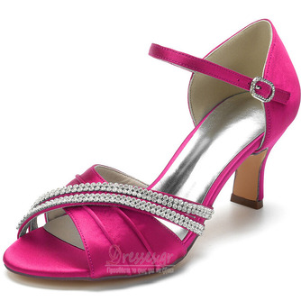 Σατέν πεταλούδα γαμήλια παπούτσια με κοίλο στιλέτο ψηλά τακούνια πράσινα παπούτσια παράνυμφων - Σελίδα 11