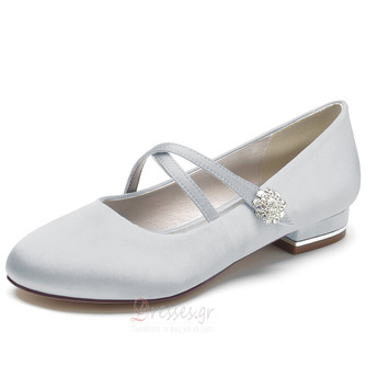 Παπούτσια γάμου μπαλαρίνας Rhinestone με στρογγυλά δάχτυλα Κομψά παπούτσια φορέματος για καθημερινά παπούτσια γάμου για πάρτι - Σελίδα 12